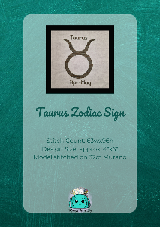 Taurus Zodiac Sign - Marney's Mixed Bag - Printed Pattern