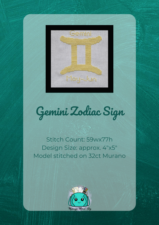 Gemini Zodiac Sign - Marney's Mixed Bag - Printed Pattern