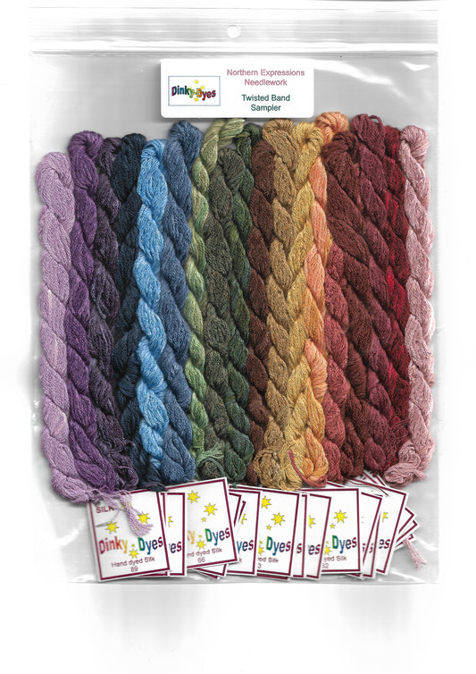 Dinky Dye Silk Twisted Band Sampler Thread Pack