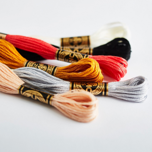 DMC Stranded Thread - 6 Stranded Cotton Thread - (ART 117) - Blanc - 322