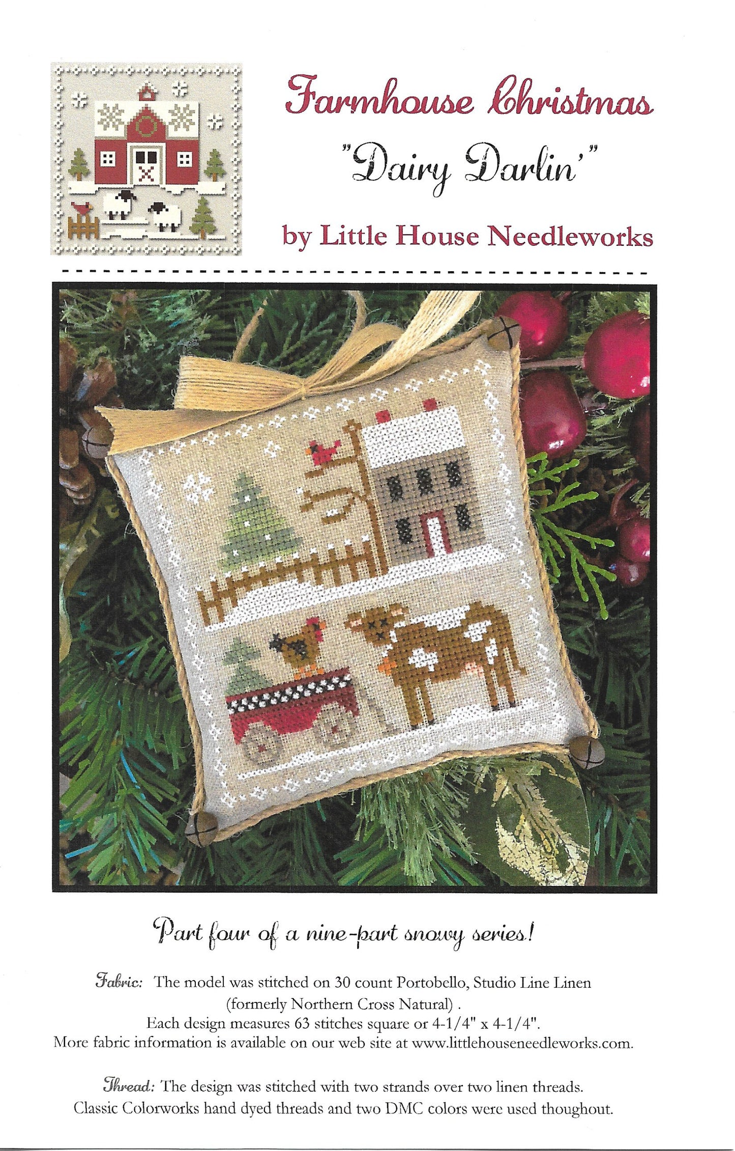Little House Needleworks - Farmhouse Christmas Part 4 - Dairy Darlin'