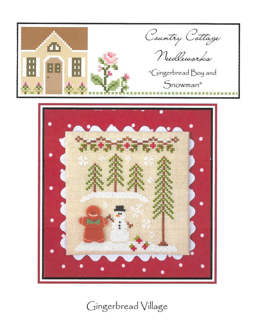 Country Cottage Needleworks - Gingerbread Village Part 7 - Gingerbread Boy and Snowman