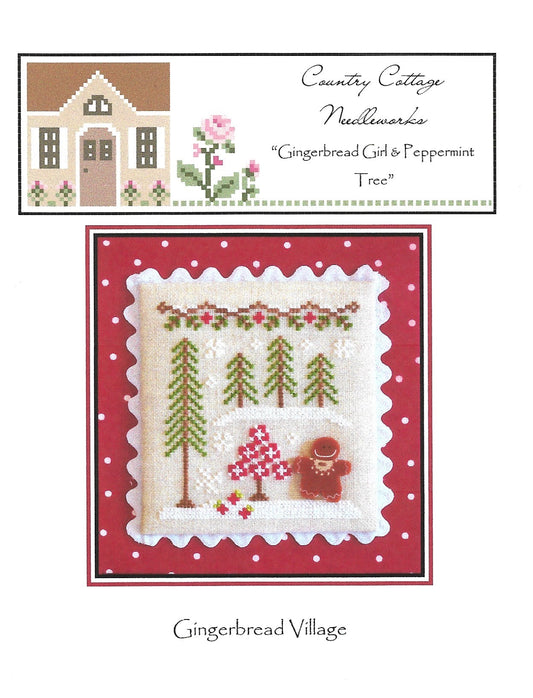 Country Cottage Needleworks - Gingerbread Village Part 2 - Gingerbread Girl and Peppermint Tree