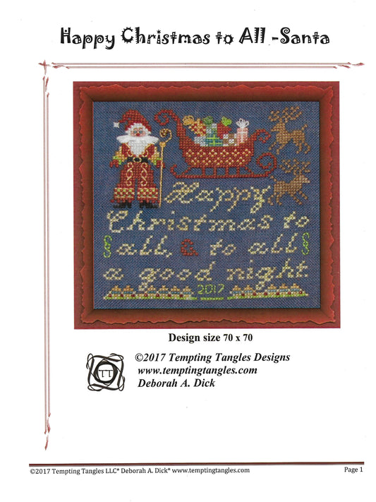 Tempting Tangles Designs - Happy Christmas to All